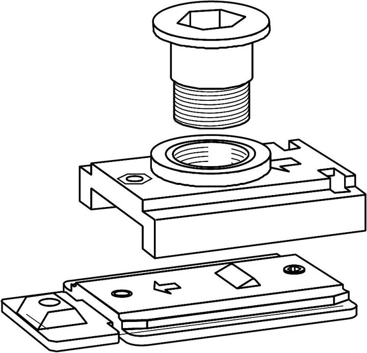 Produktbild Dormakaba Rastfeststelleinheit zu Gleitschiene G 96 N