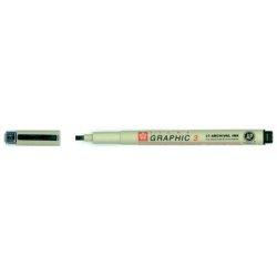 Actual product image Sakura Pigma Graphic Pen 3mm schwarz (Black, 1x)