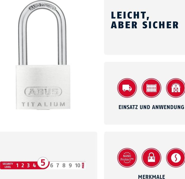 Produktbild Abus Hangschloss 64TI / 40 HB 40 GL
