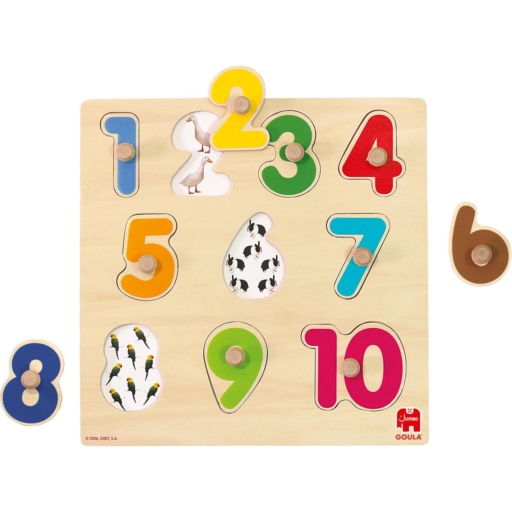 Goula Puzzle Zahlen (10 Teile)