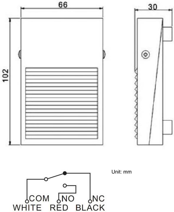 Immagine prodotto Tru Components Interruttore a pedale