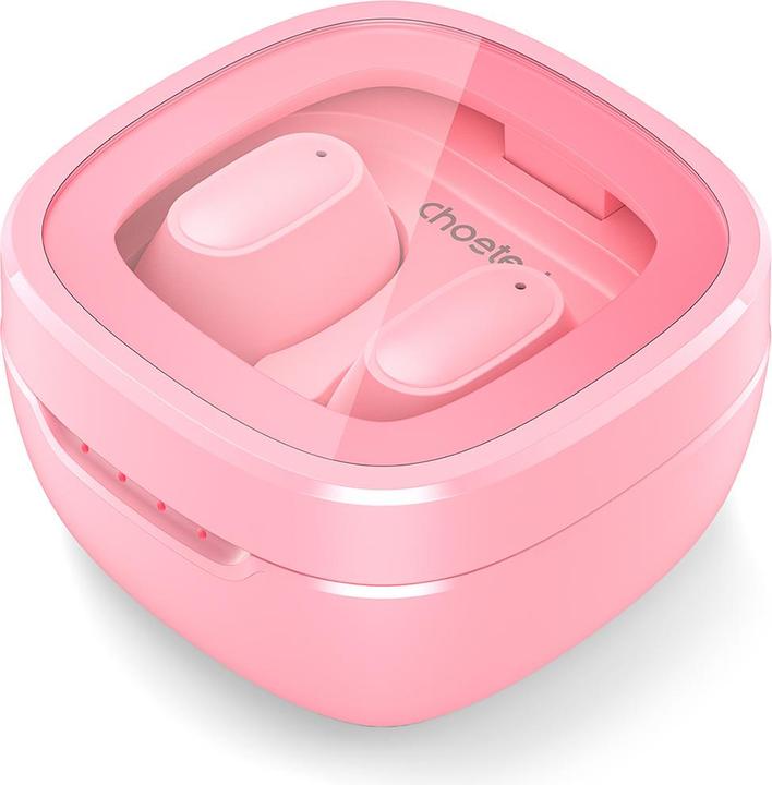 Actual product image Choetech MEMS wireless TWS Bluetooth 5.3 headphones - pink (17 h, Wireless)