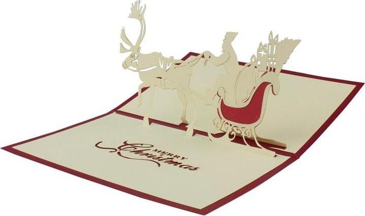 Immagine prodotto JTI Biglietto di Natale pop-up fatto a mano - N. 4 (1 pz.)