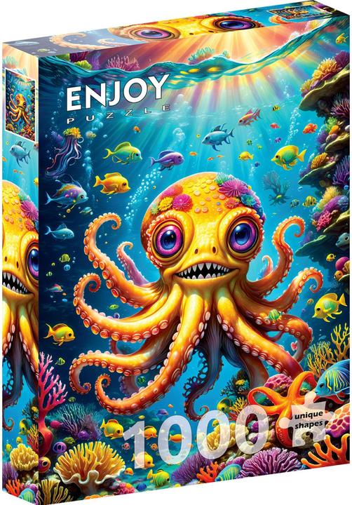 Immagine prodotto Enjoy Puzzle Puzzle 1000 pezzi - Cute Octopus (1000 pezzi)