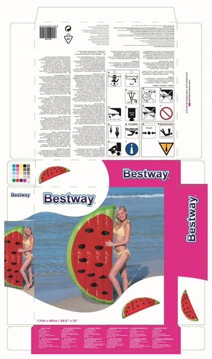 Actual product image Bestway Summer fruits" air mattress, assorted