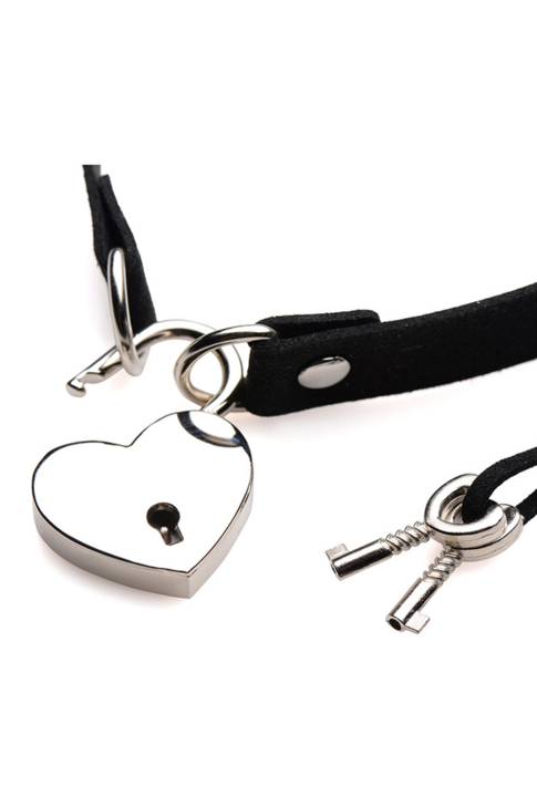Productafbeelding Master Series Lock-It Hart Slot en Sleutel Choker