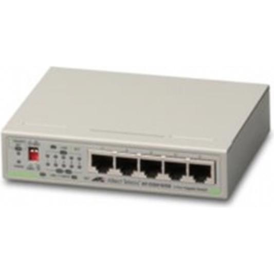 Allied Telesis L2 UM. GE 5P EXT.PSU (5 Ports), Netzwerk Switch, Grau