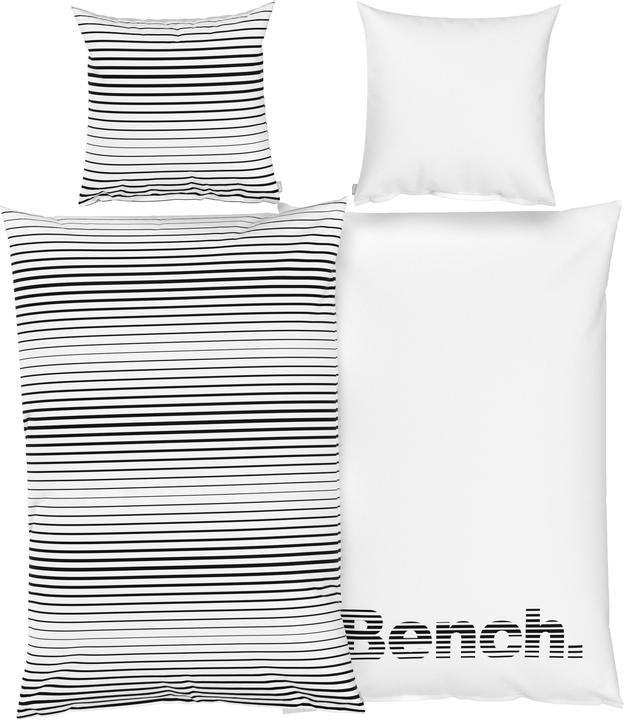 Bench Literie "rayée" "Made in Green" (80/80 +135/200 cm) (Set de linge de lit, 135 x 200 cm, 80 x 80 cm)