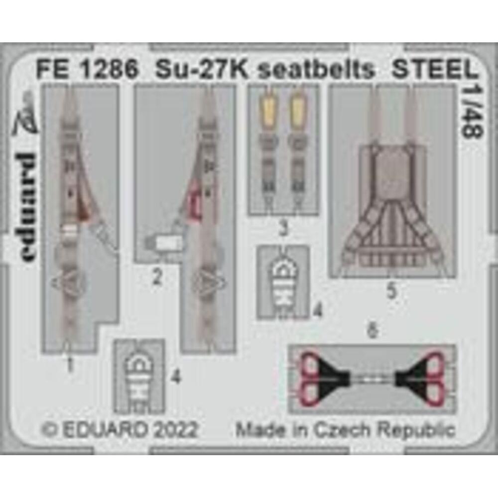 Eduard Su-27K seatbelts STEEL 1/48