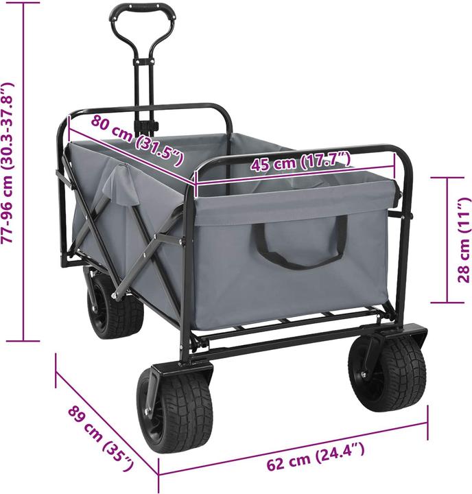 Produktbild vidaXL Handwagen (200 kg)
