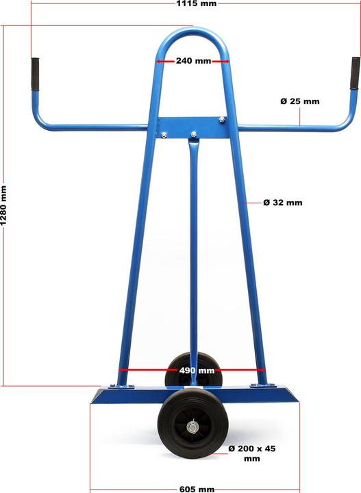 Actual product image Wiltec Plattenkarren (300 kg)