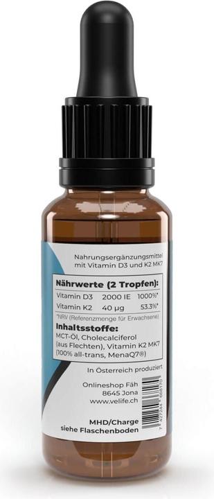 Actual product image VeLife D3 K2 vegan drops (1 Piece, Droplet, 83 g)