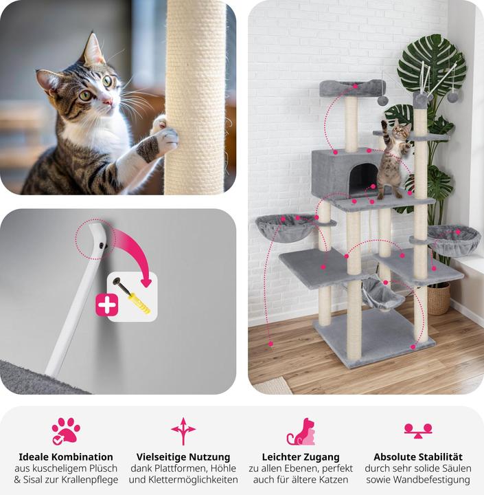 Produktbild tectake Lilou (165 cm, Grau)
