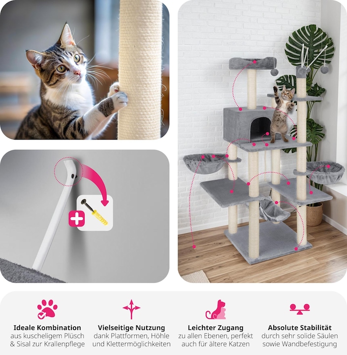 Produktbild tectake Lilou (165 cm, Grau)