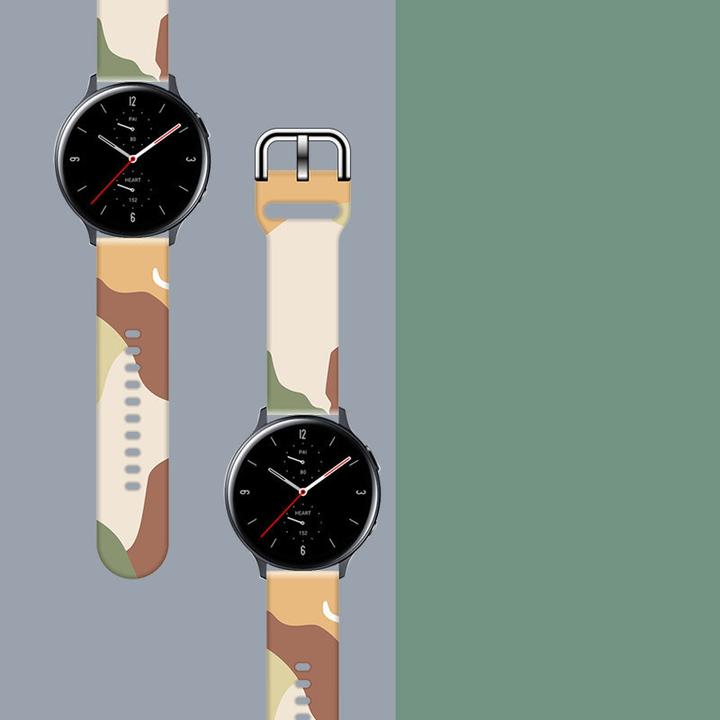 Produktbild Hurtel Armband Moro Band für Samsung Galaxy Watch 42 mm Silikonarmband Camo Uhrenarmband (16) (42 mm, Silikon)