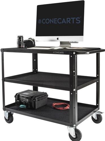 Produktbild ConeCarts Large cart - Workstation - 3 Böden (305 kg)