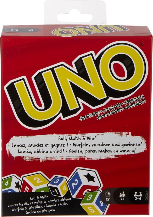 Produktbild Mattel Games UNO Würfelspiel (sprachneutral) (Deutsch)