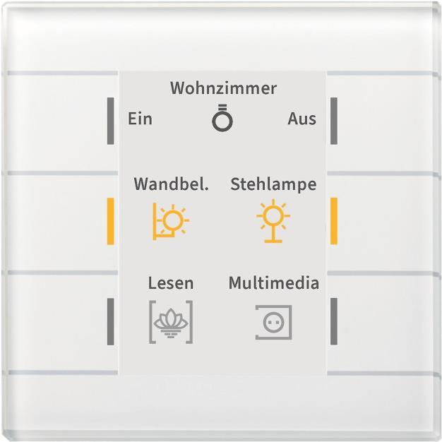 MDT BE-GT20W.02, Taster + Schalter, Weiss