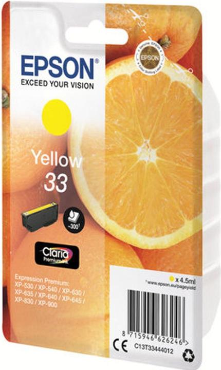 Actual product image Epson 33 Claria Premium (Y)