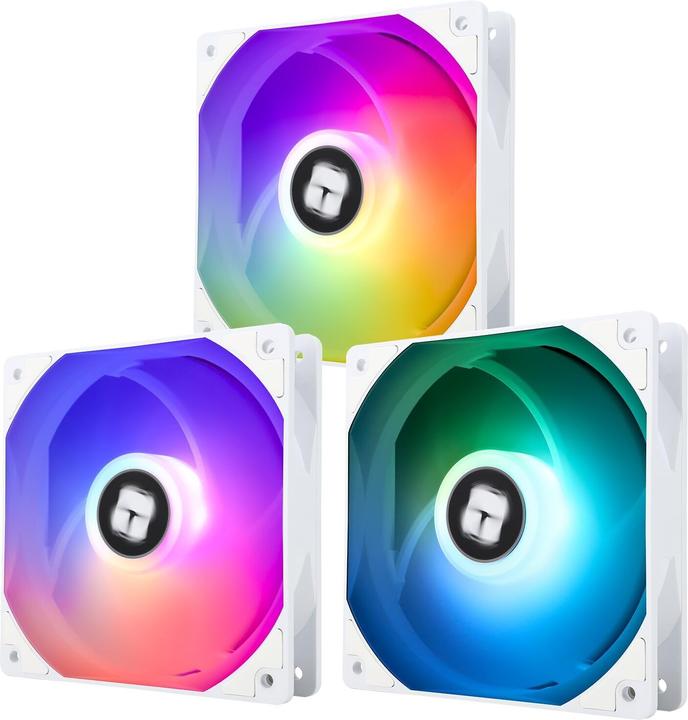 Actual product image Thermalright TL-C12CW-S ARGB - White (3-pack) - Kabinet køler - 120 mm - Hvid med RGB - 26 dBA (120 mm, 3 x)