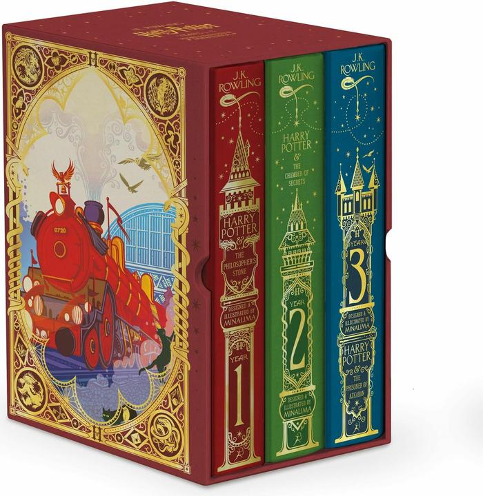 Harry Potter 1-3 Box Set: MinaLima Edition (English, J.K. Rowling, 2024)