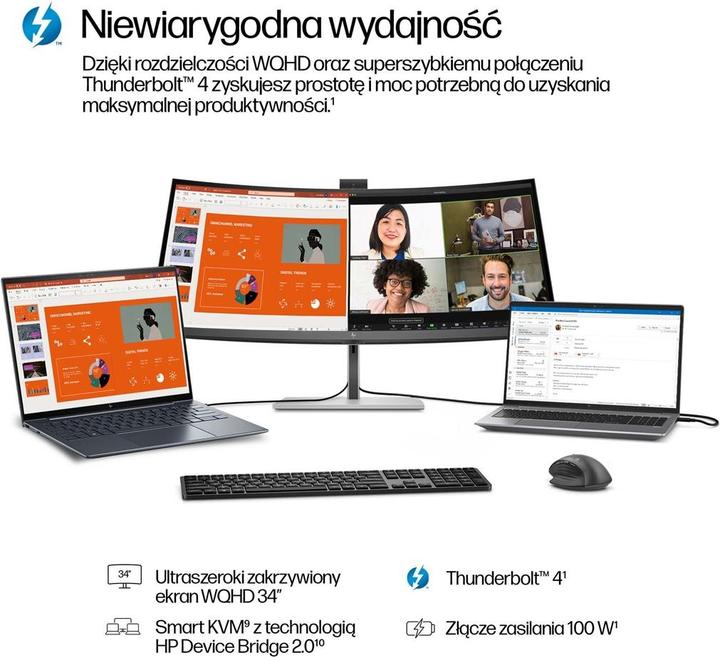 Produktbild HP Series 7 Pro 734pm Docking Display (3440 x 1440 Pixel, 34")