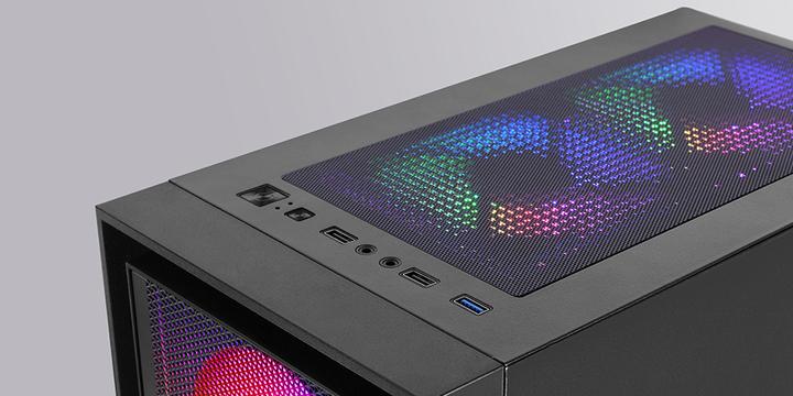 Produktbild Mars Gaming Boitier Moyen Tour Atx Mc-Air RGB Avec Panneau Vitré (Noir) (Mini-ITX, ATX)