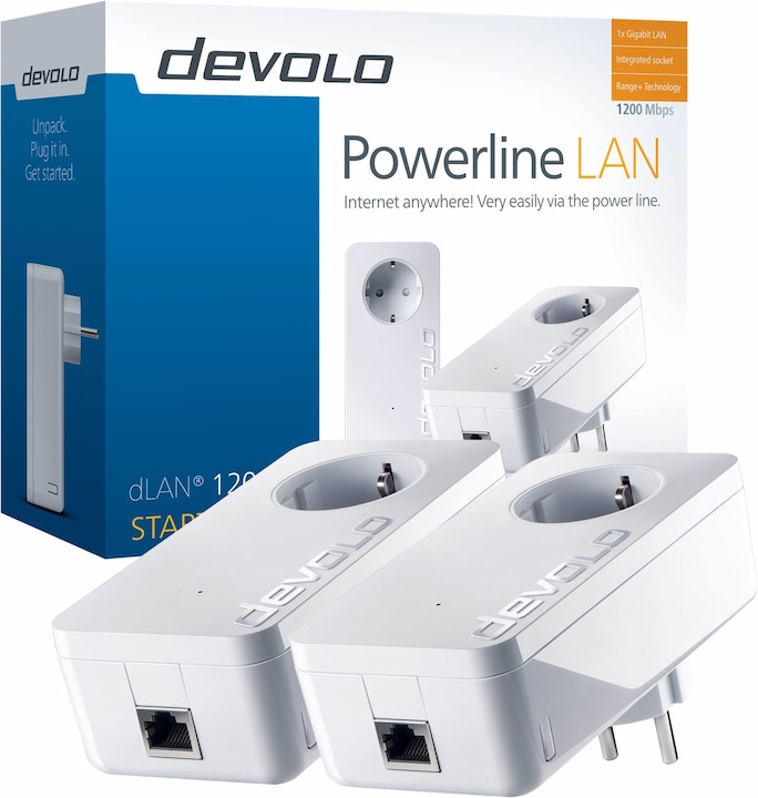 Actual product image Devolo dLAN 1200+ Starter Kit (1200 Mbit/s)