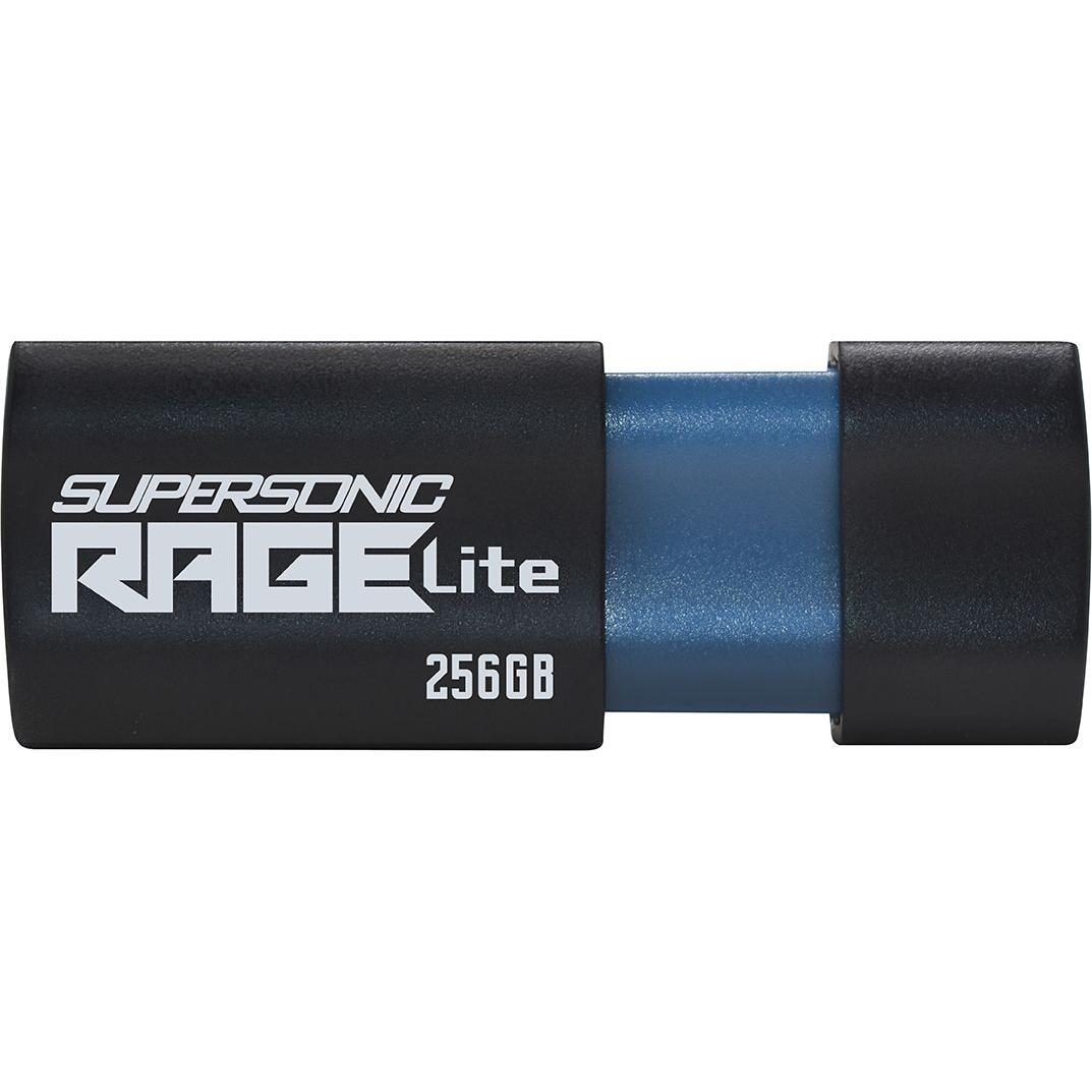 Patriot Supersonic Rage Lite (256 GB, USB-A, USB 3.2), USB Stick, Schwarz, Blau