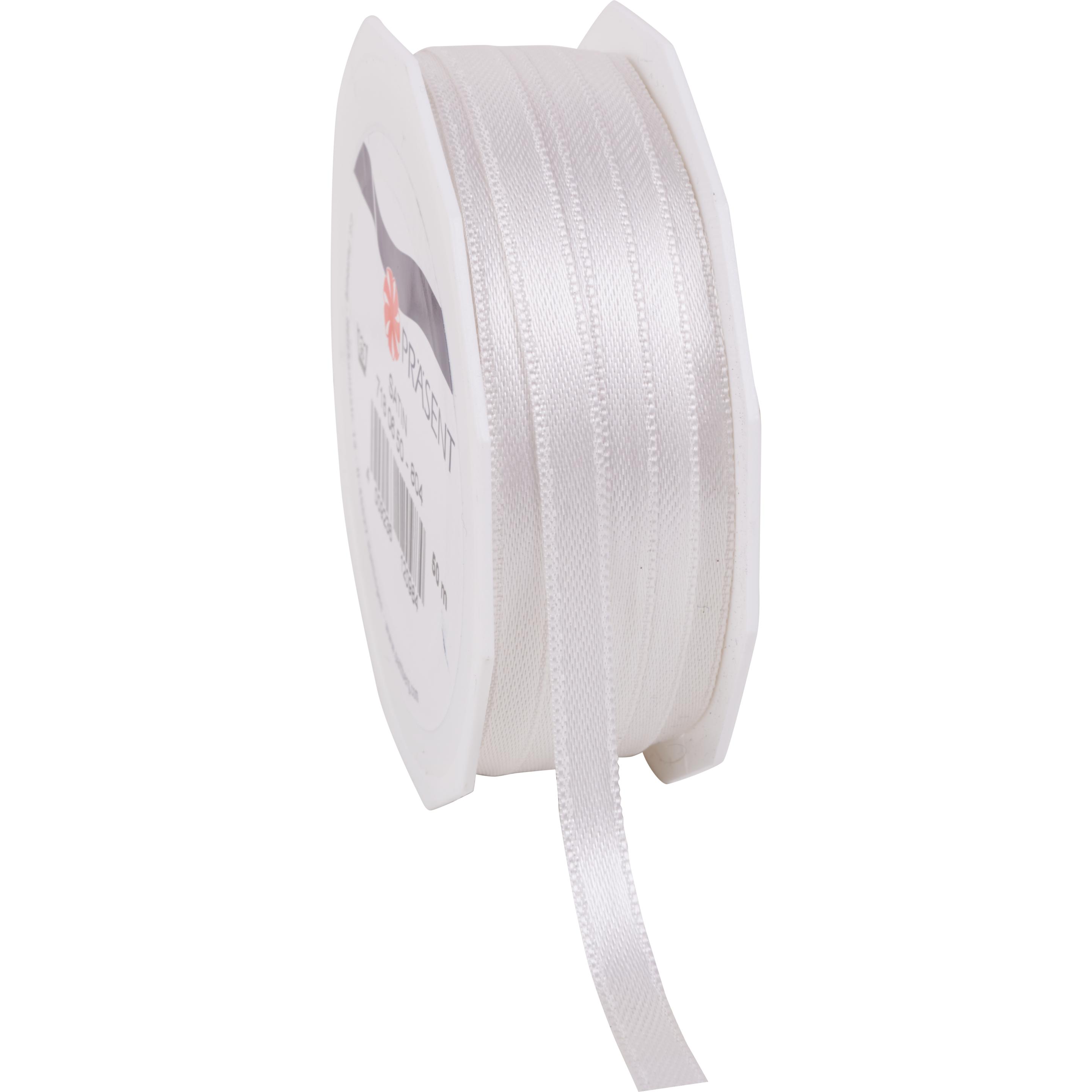 Präsent, Geschenkverpackung, XXL Satinband "Uni", 6 mm, 50 m (Geschenkband)
