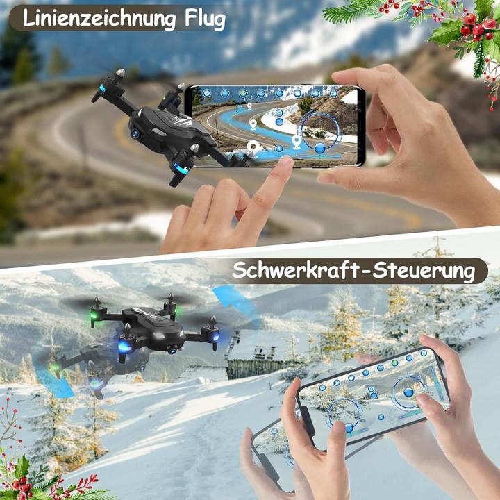 Produktbild Wipkviey T26 Drohne mit Kamera 1080P, faltbarer Quadrocopter, RC FPV (136 g)
