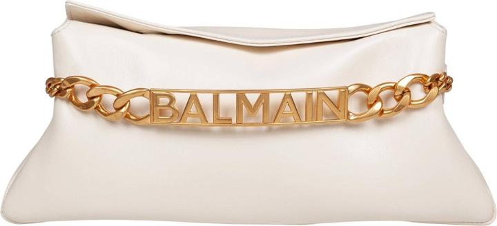 Immagine prodotto Balmain 1945 soft leather pochette bag, cream color
