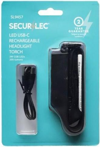 Immagine prodotto Securlec Ricaricabile Torcia USB (200 lm)