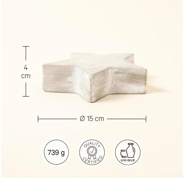 Produktbild Esmée Stern aus Beton (4 x 15 x 15 cm)