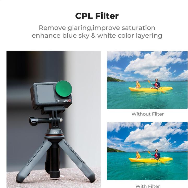 Produktbild K&F Concept 4pcs Filter Kit (Osmo Action 5 Pro, Osmo Action 4)