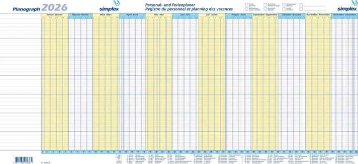 Simplex Planograph 3 (Spezial, Deutsch, Französisch)