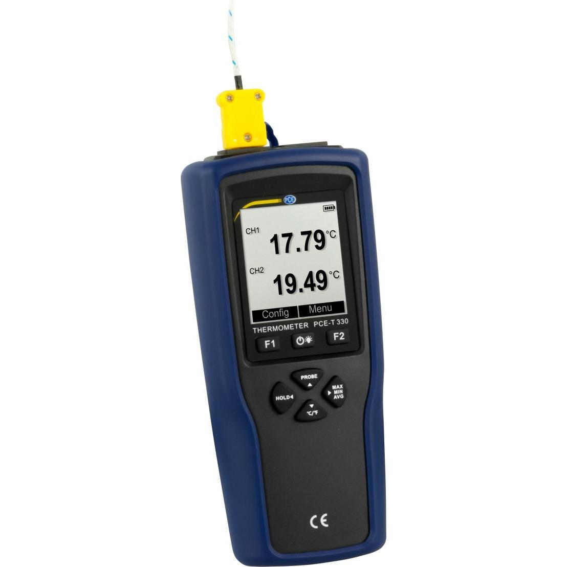 PCE Instruments, Rilevatore, 2-Kanal-Datenlogger-Thermometer