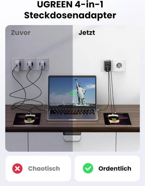 Actual product image Ugreen Przed?u?acz EU 90613, 30W (3000 W)