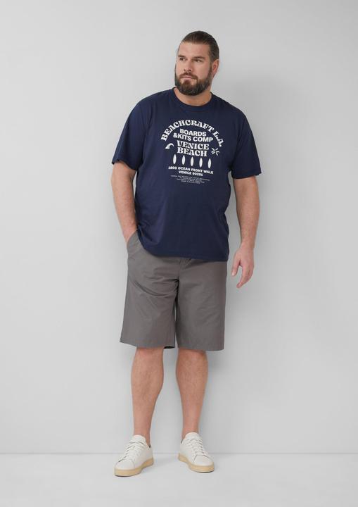 Actual product image S.Oliver Bermuda Relaxed-Fit-Bermuda mit Minimalmuster und Elastikbund (46)