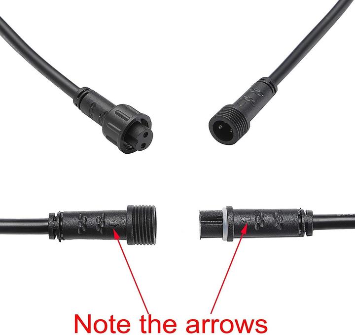 Actual product image Subosi Verlängerungskabel-Set für RGB LED Leuchten (200 cm)