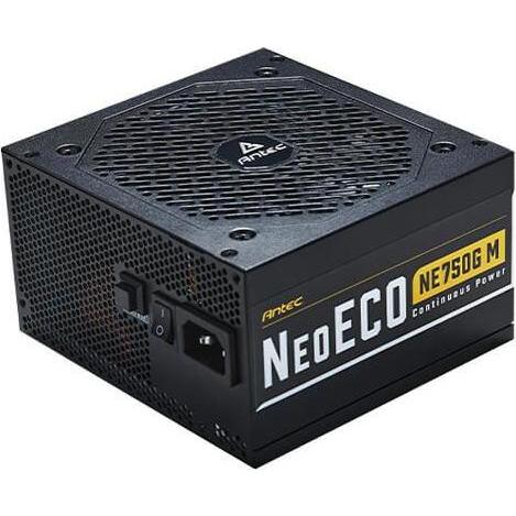 Antec Alimentatore NeoECO 750G M Modular (750W) 80+ Gold al dettaglio (750 W), Alimentatore PC, Nero