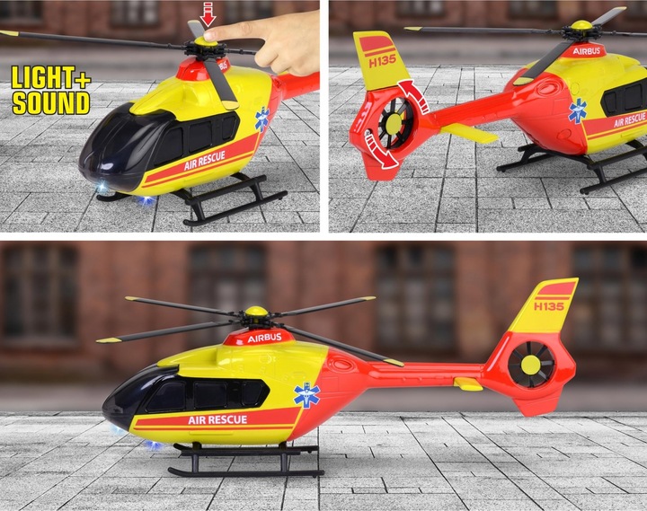 Immagine prodotto Majorette Elicottero di soccorso Airbus H135