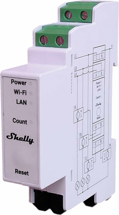 Actual product image Shelly Pro 3EM 400A
