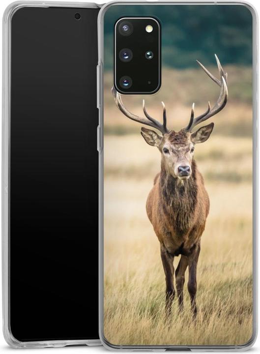 Produktbild DeinDesign Silikon Hülle für Samsung Galaxy S20 Plus Handyhülle Case Smartphone Schutzhülle Hirsch Wald Wiese (Samsung Galaxy S20+)