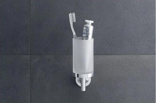 Image du produit Duravit Porte-verre STARCK T incl. verre blanc mat chromé