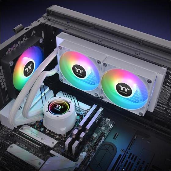 Image du produit Thermaltake TH240 V2 ARGB Sync CPU Liquid Cooler All-In-One wh
