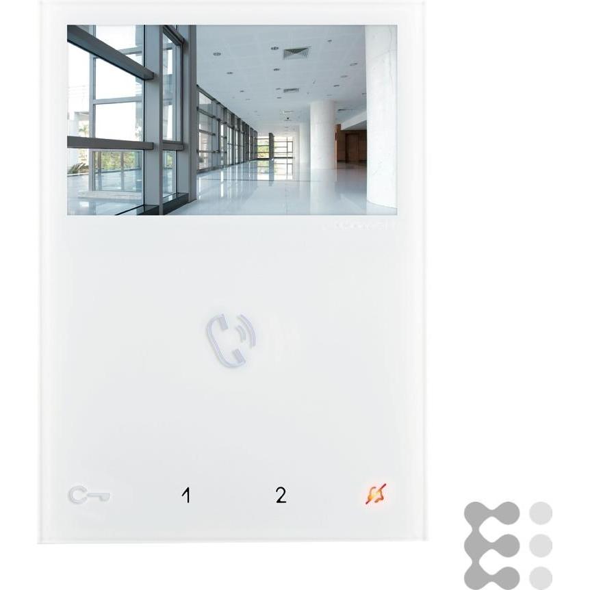 Thumbnail - Comelit, Klingel + Türsprechanlage, 6721W Freisprech-Farbmonitor Mini weiss System Sbtop