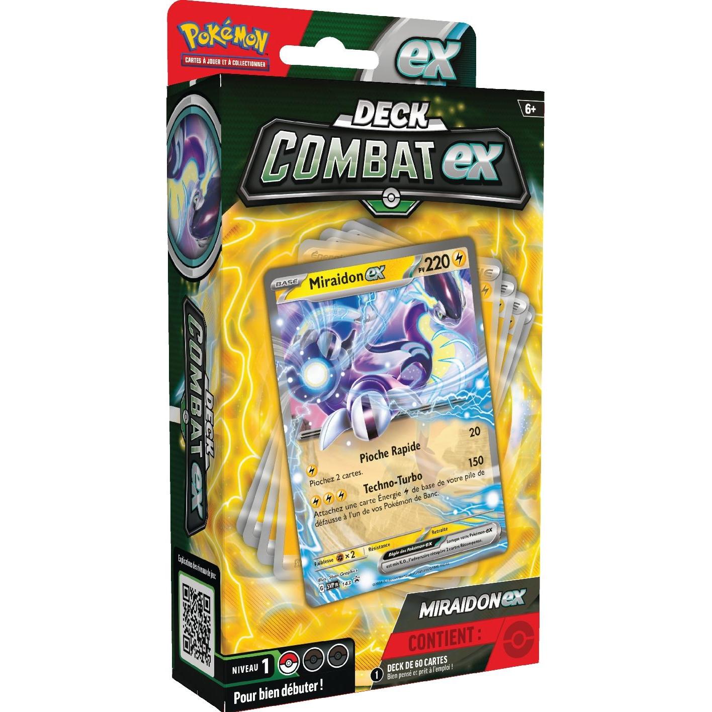 Pokémon JCC - Deck Combat Miraidon-ex ou Victini-ex (1x deck aléatoire)