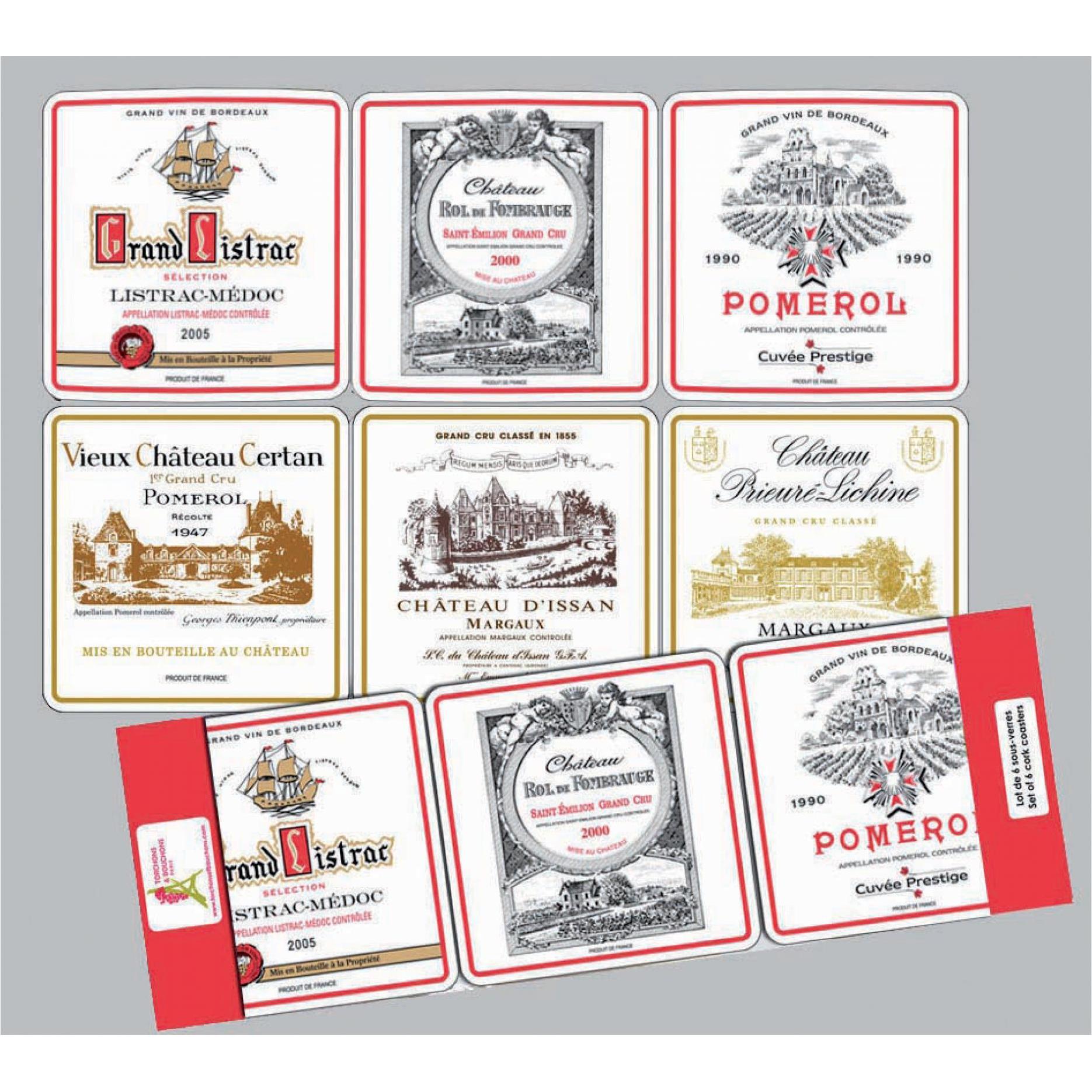 Thumbnail - Winkler, Untersetzer, untersetzer - bordeaux (x6) (6 x)