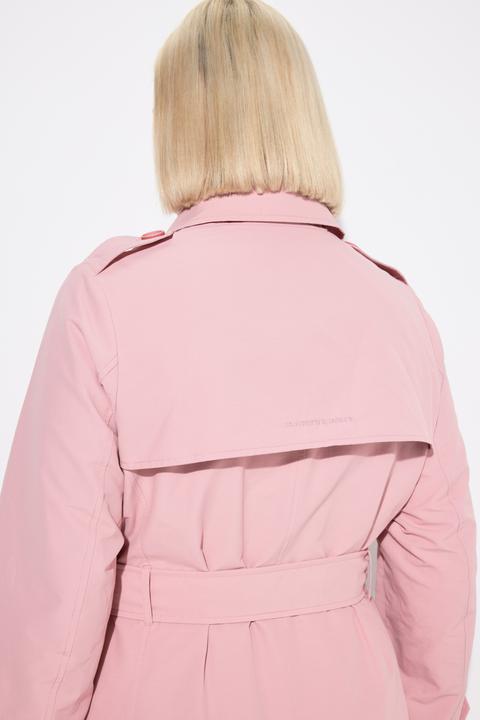 Image du produit Ulla Popken Trench-coat à coupe évasée, col chemise et ceinture nouée (46, 48)